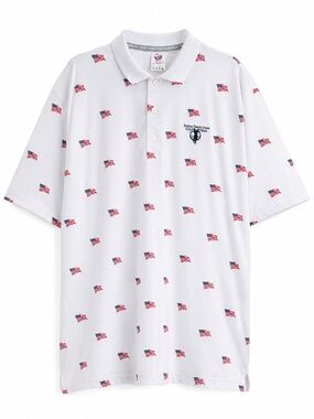 PUMA Volition America Flag Golf Polo XL Robert Trent Jones